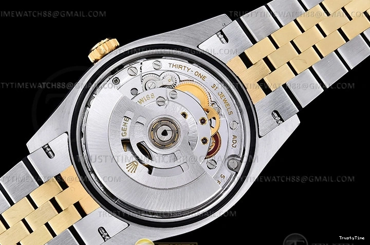 0217 RDJ0450A – DJ 36mm Jub Flt 904L YG SS P-Gold Stk VSF VS Comfortable 764